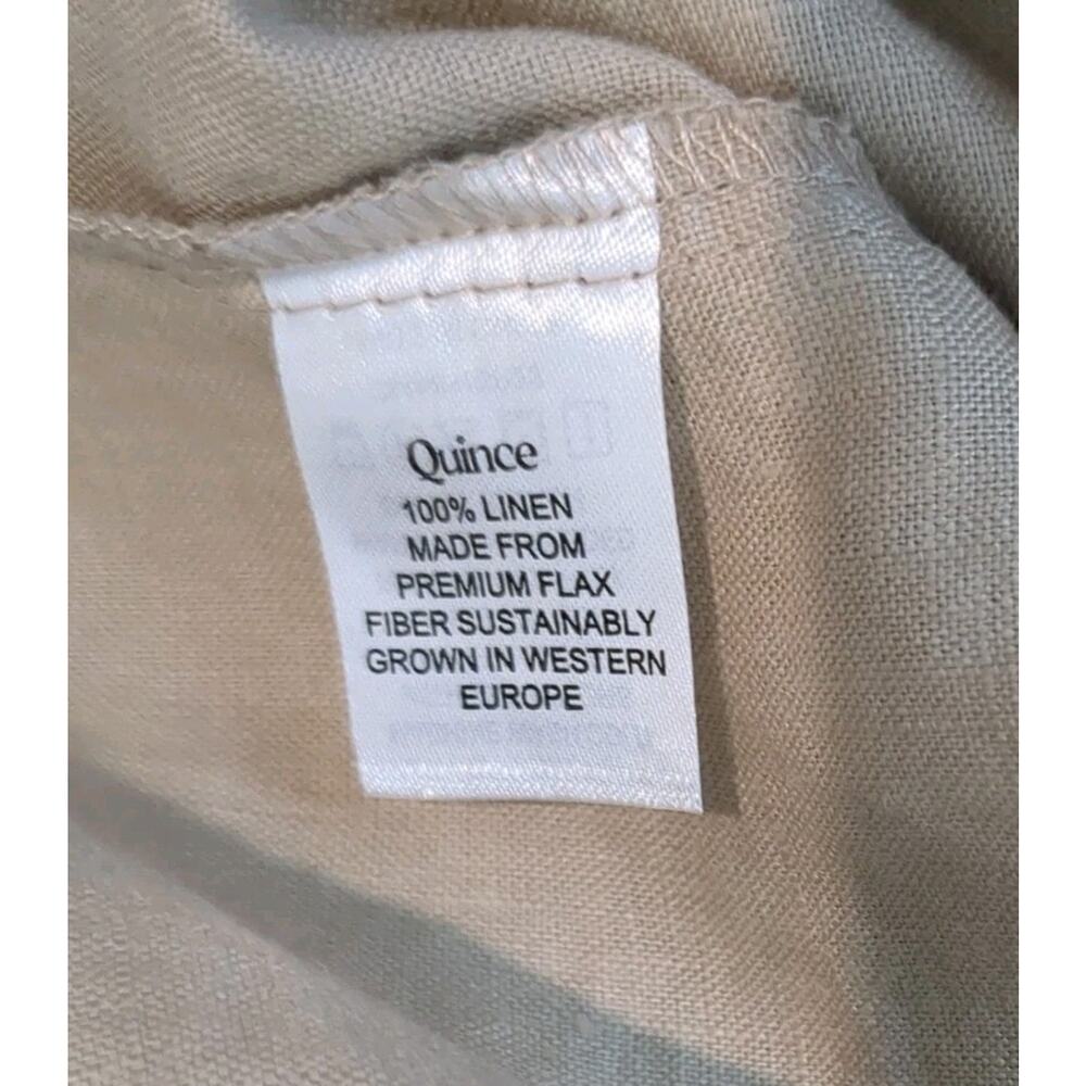 Quince Women’s 100% Linen Short Sleeve Shirt Dress Size Medium NWT - Picture 13 of 14